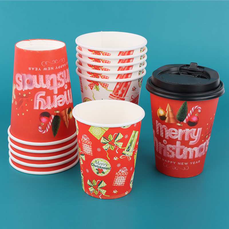 Custom Printed Hight Quality Disposable Single Wall Paper Water Drinking Cup