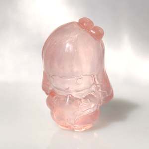 Venta al por mayor superventas tallado a mano 2cm <span class=keywords><strong>cristal</strong></span> <span class=keywords><strong>de</strong></span> cuarzo rosa natural pequeñas estrellas gemelas adornos para regalo - Product Image 1