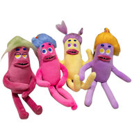 Personnalisation Nouveauté Vente chaude Peluches originales et mignonnes en forme de monstre saucisse arc-en-ciel