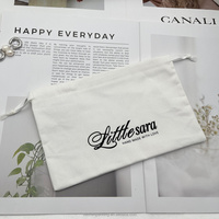 Pochette Cadeau Rectangulaire en Toile de Coton Sergé avec Cordon de Serrage pour Rangement de Maquillage (Eyeliner, Sourcils, Rouge à Lèvres, Poudre Compacte)