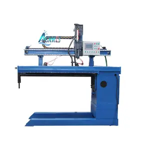 Automatic linear welder ss SUS304 seam/roll longitudinal welding machine