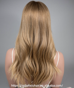 Topper de <span class=keywords><strong>cheveux</strong></span> humains ondulés blond cendré moyen avec base en soie, vente en gros, couverture naturelle douce pour les zones clairsemées, pour femme, aloès et <span class=keywords><strong>cheveux</strong></span> <span class=keywords><strong>gris</strong></span> - Product Image 3