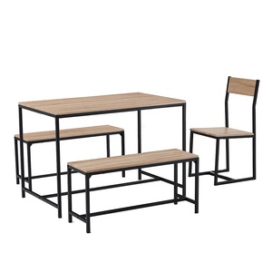 <span class=keywords><strong>YUKAI</strong></span> Nouveau produit Design moderne 1 table et 3 chaises 1 + 3 ensemble de salle à manger pour salon 1 + 3 DS-8143E - Product Image 2