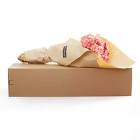Boîte en Carton ondulé avec grande fermeture éclair, emballage de plantes à fleurs, expédition postale, 50 pièces