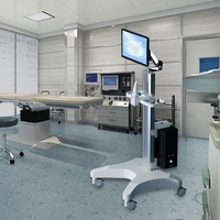 Chariot médical d'hôpital de OC-1 infirmière mobile ont l'ordinateur portable poste de travail médical chariot dentaire OEM Type de meubles d'emballage