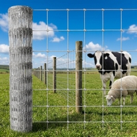 Panneau de clôture pour bétail en treillis métallique galvanisé à haute résistance pour fermes et pâturages, idéal pour chevaux, moutons et autres animaux d'élevage