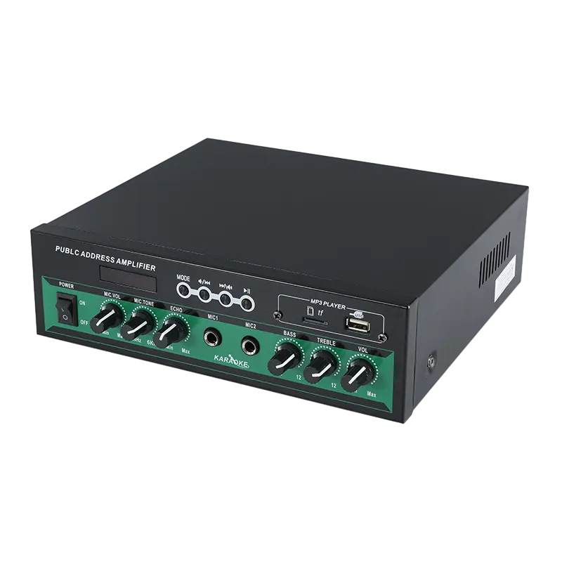 Amplificador misturador profissional de 80 watts BT/USB/Echo para sala de reuniões