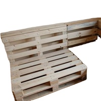OFERTA ESPECIAL: Sofá de Palet Resistente Hecho de Madera de Pino, Sofá de Palet de Madera Natural