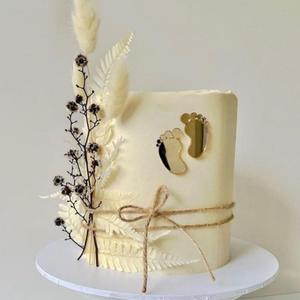 Benvenuto bambino 6 pezzi Set a forma di piede in acrilico Cake Topper <span class=keywords><strong>per</strong></span> Baby Shower accessori <span class=keywords><strong>per</strong></span> decorazioni torte - Product Image 3