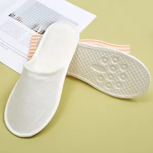 Wholesale Hotel Velour Slippers Recycled Biodegradable Terry Slippers For Hotels