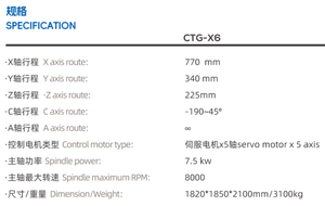 Máquina Rectificadora de Herramientas CNC de 5 Ejes con Robot <span class=keywords><strong>CTG</strong></span>-X6 - Product Image 4