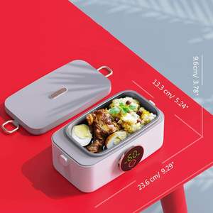 Custom Development Portable Cordless Food Warmer Heated <b>Lunch</b> <b>Box</b> for Adults Battery Powered Automatic Heating <b>Insulated</b> Bag - Product Image 3