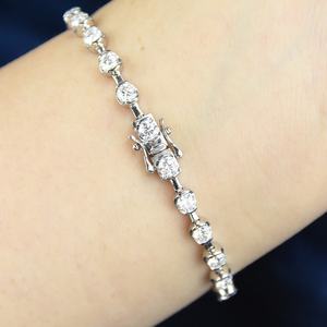 XINGYUE Factory Customize <b>Charm</b> <b>Bracelets</b> VVS Moissanite Tennis <b>Bracelet</b> 925 Sterling <b>Silver</b> Moissanites Gemstone Chain - Product Image 5