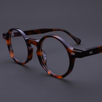 Dernières nouveautés : Lunettes optiques rondes vintage rétro vertes transparentes en acétate japonais, montures de lunettes en acétate unisexes