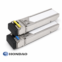 Par de Transceptores SFP WDM Gigabit 1.25Gbps 1310/1550nm Monomodo Monofibra LC DDM