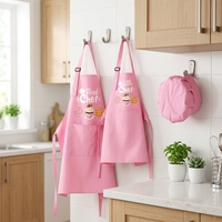 Ensemble tablier et toque de chef personnalisés avec logo pour mère et fille, idéal pour la cuisson, pour enfants et adultes, parfait comme cadeau de cuisine