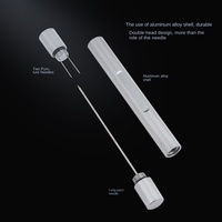 Outil de colmatage de drague en acier inoxydable Portable Anti-brûlure trou de cigare perceuse longue aiguille en métal pour Cigare de Ventilation