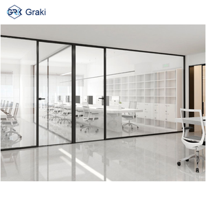 <span class=keywords><strong>Cloison</strong></span> de bureau moderne Graki en aluminium avec absorption <span class=keywords><strong>acoustique</strong></span> - Utilisation commerciale durable pour bureaux, entrepôts, écoles, salles - Product Image 3