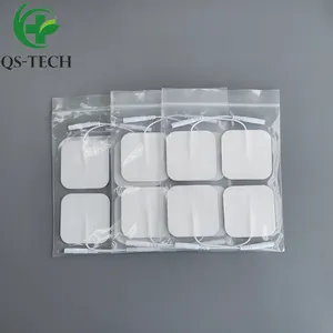 5x5cm pre-wired replacement adhesive TENS/EMS muscle stimulator rehabili care tens unit electrodes