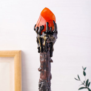Vente en gros de torche d'agate rouge en cristal naturel baguette magique bâton de pierre semi-précieuse artisanat pour les accessoires de vacances - Product Image 4