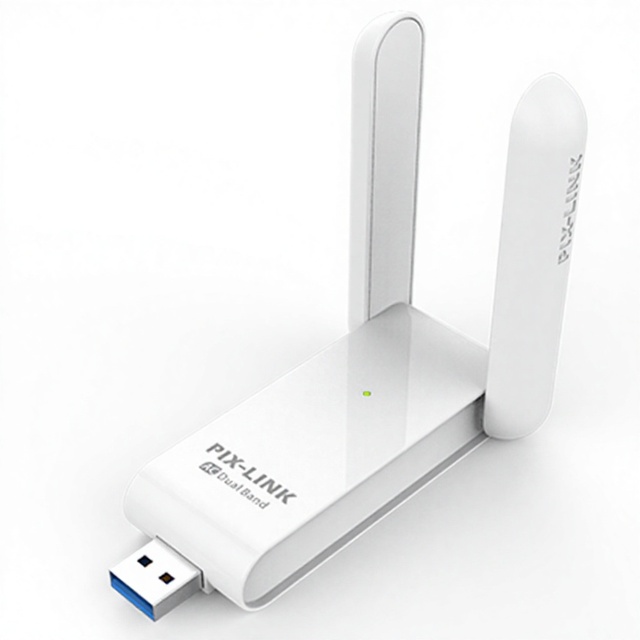 AC600M Dual-Band Wi-Fi Wireless Network Adapter USB Dongle (UAC03R) for Desktop and LaptopTransmitter/Receiver Boxed