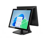 Obral elektronik mesin punto de venta pemindai tampilan dapur mesin pos lipat sistem pos android 15.6 inci