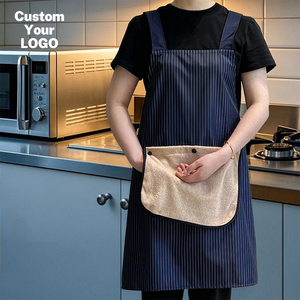 Grembiule da Cucina per Adulti Resistente all'Olio e Impermeabile, Personalizzabile con Asciugamani per le Mani - Product Image 1