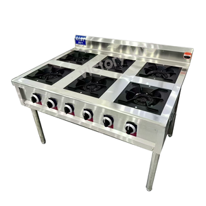 VICTORY KITCHEN 30% de réduction sur la gamme de cuisson en acier inoxydable série cuisinière 6 casseroles pour cantine cuisine restaurant fournitures - Product Image 1