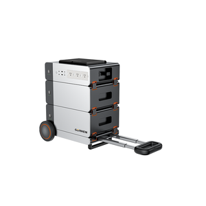 Modular Expandable 2.4kW <b>Trolley</b> Portable Home Energy Storage Power Station Modular Backup Battery With <b>Pull</b> Rod Wheel - Product Image 2