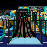 Parque Infantil Interior con Temática Mecánica Personalizada de 300 m², Equipamiento de Juego Suave, Toboganes LED para Centro de Juegos Interior