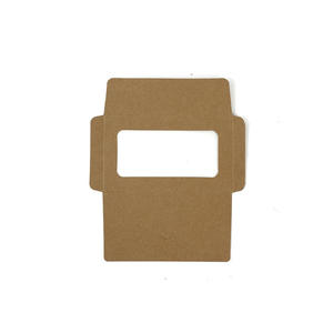 Pour Amazon Kraft Paper Brochure Mini 10*6cm Fenêtre de carte postale avec couvercle de joint PET Impression offset en noir blanc rouge <span class=keywords><strong>vert</strong></span> - Product Image 5