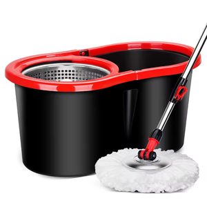Làm Sạch Cho Xô Đặt Sợi Nhỏ 360 Quay Ma Thuật Lau Ướt Sàn Nhà Lười Biếng Lau 2 Lau Lau Trọng Lượng Nhẹ - Product Image 1