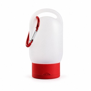 Bouteille plate <span class=keywords><strong>de</strong></span> 30 ml pour désinfectant pour les mains avec mousqueton, flacon souple en PE anti-fuite pour alcool, crème solaire, voyage en extérieur - Product Image 1
