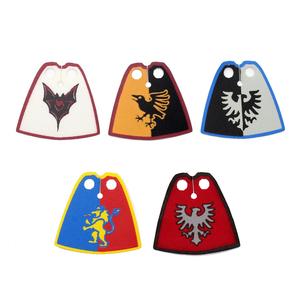 Jouets de construction pour enfants, soldats médiévaux, armure, épée, cape, bouclier, drapeau, viking, corbeau, faucon, lion, chevalier, armées militaires - Product Image 6