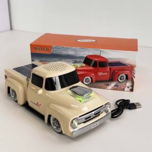 WS692 adornos para El salón hogar decorativo <span class=keywords><strong>Fm</strong></span> <span class=keywords><strong>Am</strong></span> Sw Radio con tarjeta Usb Tf REPRODUCTOR DE Mp3 camioneta forma de coche altavoces solares - Product Image 2