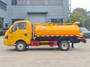 รถดูดสิ่งปฏิกูลแบบสุญญากาศ Dongfeng 3 ลูกบาศก์เมตร, บูมดูดแบบหมุนได้, ปั๊มสุญญากาศเสริมสำหรับการขนส่งของเสียในฟาร์มและเทศบาล - Product Image 5