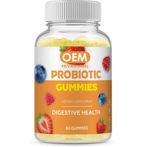 OEM <b>Vitamins</b> Supplement Adult Probiotics <b>Gummies</b> Natural Digestive Health Support Candy - Product Image 1