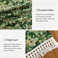 Chemin de table jacquard moderne personnalisé Ychon avec pompons, chemin de table en gros pour la décoration de mariage et de fête