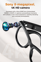 Lunettes intelligentes de traduction IA avec traducteur vocal 139 langues, verres photochromiques, batterie 290 mAh pour hommes, femmes et voyages