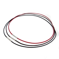 Collier en Cordon de Cuir Ciré, Cordon pour Pendentif en Cristal pour Bijoux en Or et Pendentif en Jade pour Hommes et Femmes avec Fermoir en Acier Inoxydable
