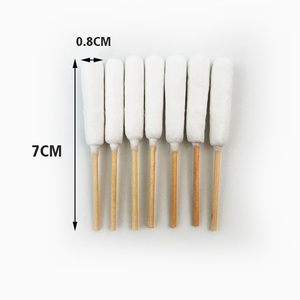 Boîte ronde en <span class=keywords><strong>bois</strong></span> écologique avec logo personnalisé, bâtonnets de coton faits à la main, tête large, coton-tige en bambou - Product Image 2