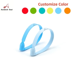 Chiều dài cố định Nhựa an ninh con dấu 188mm Laser in tùy chỉnh tên & logo, số serial - Product Image 2