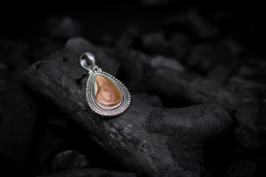 Collar de Plata de Ley 925 Hecho a Mano con Colgante de Jaspe Imperial, Joyería de Piedra Natural, Estilo Boho Chic, Regalo para Mujer - Product Image 4