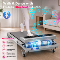 Tapis de marche inclinable automatique 15 niveaux, brûle 300 % plus de calories, tapis de course sous bureau, moteur silencieux 3,5 CV, pour fitness à domicile