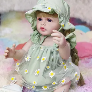 Набор кукол R & B Boneca Bebe для новорожденных малышей Маленькая настоящая милая девочка силиконовая кукла живая