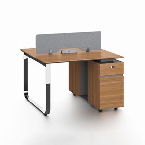 Scrivania Modulare in Legno di Lusso per Ufficio Moderno, Postazione di Lavoro Condivisa a Due Posti per Insegnanti e Operatori - Product Image 2