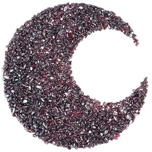 Piedra preciosa granate ovalada roja natural - Product Image 2