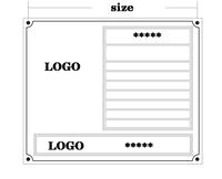 Placa de Metal de Acero Inoxidable Resistente a la Oxidación, Placa de Identificación para Pared o Escritorio, Impresión de Código QR, Placa de Identificación Metálica
