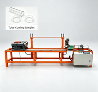 Hochpräzise Rotations-Flammglasrohr-Schneidemaschine mit Doppelstation für die Herstellung von Armreif- und Ringrohlingen