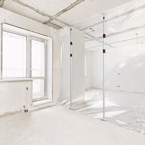 Barre de support <span class=keywords><strong>extensible</strong></span> multifonctionnelle rotative, réglable, robuste, en aluminium, avec <span class=keywords><strong>ressort</strong></span>, barres de protection contre la poussière - Product Image 6